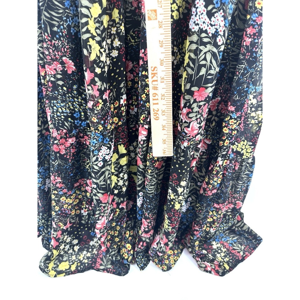 Sugar Lips Floral Maxi Dress 3X Floral Cottagecore Whimsy Flutter Sleeve SS27 - Picture 5 of 13